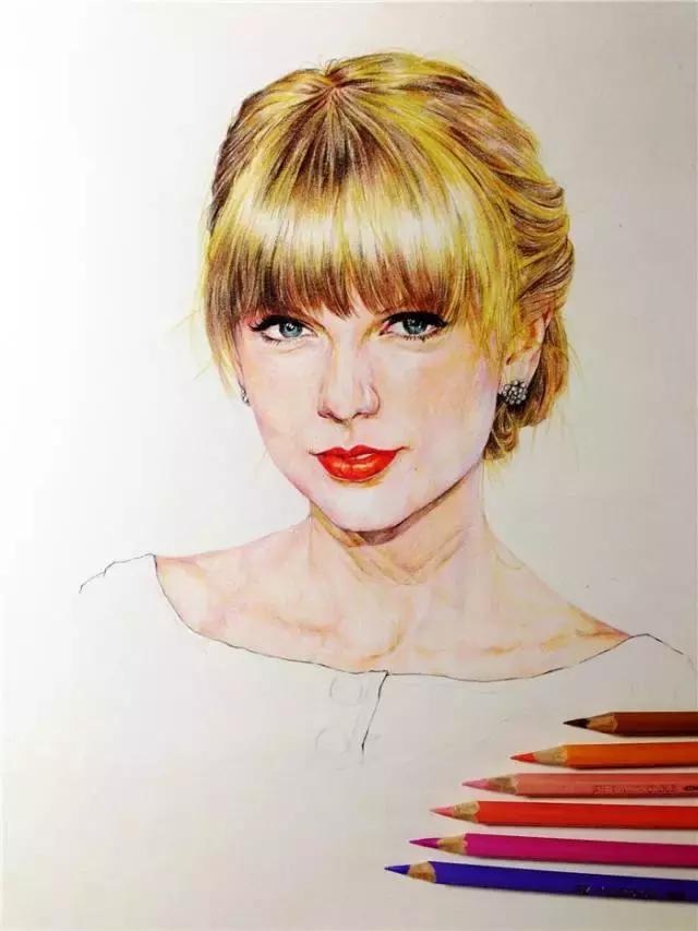 绘画~彩铅丨用彩铅如何描绘你心中的明星