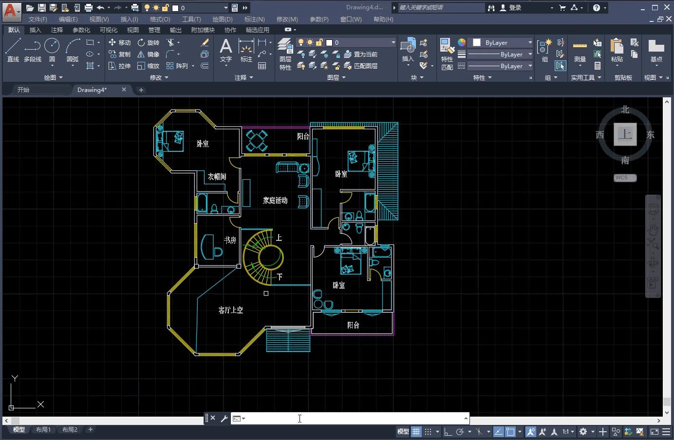 autocad图形裁剪,autocad绘制图幅