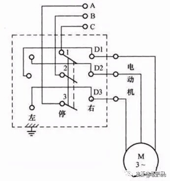电机正反转电路图原理讲解,旋转室外天线电机正反转原理