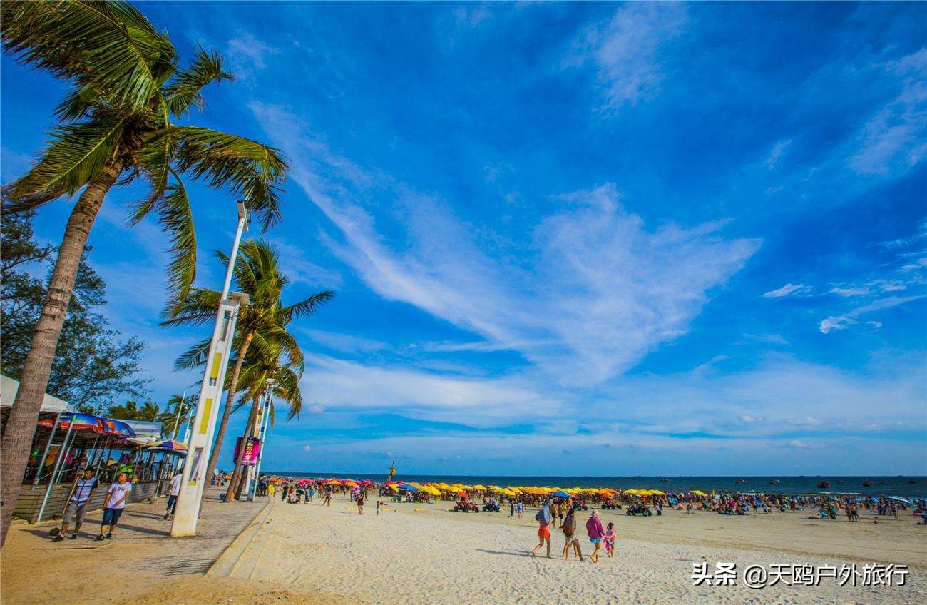 北海银滩蓝色海水在哪里看,北海银沙滩的海水清澈吗