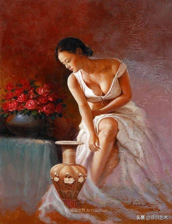 韩国画家朱世柱的作品非常出色,温暖、音乐和神秘