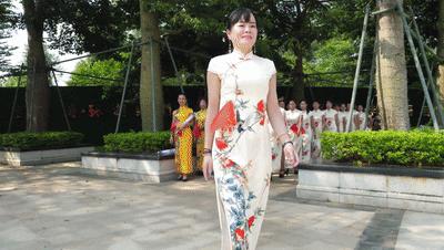 惊艳全国、破世界纪录!455名旗袍佳丽云集湛江遂溪玥珑湖