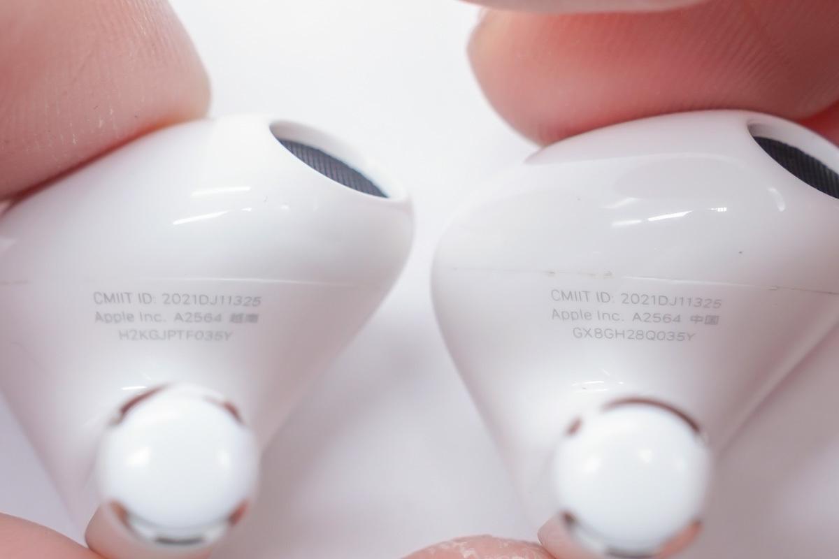 苹果airpods3与原装对比,苹果airpods2越南制造和中国制造