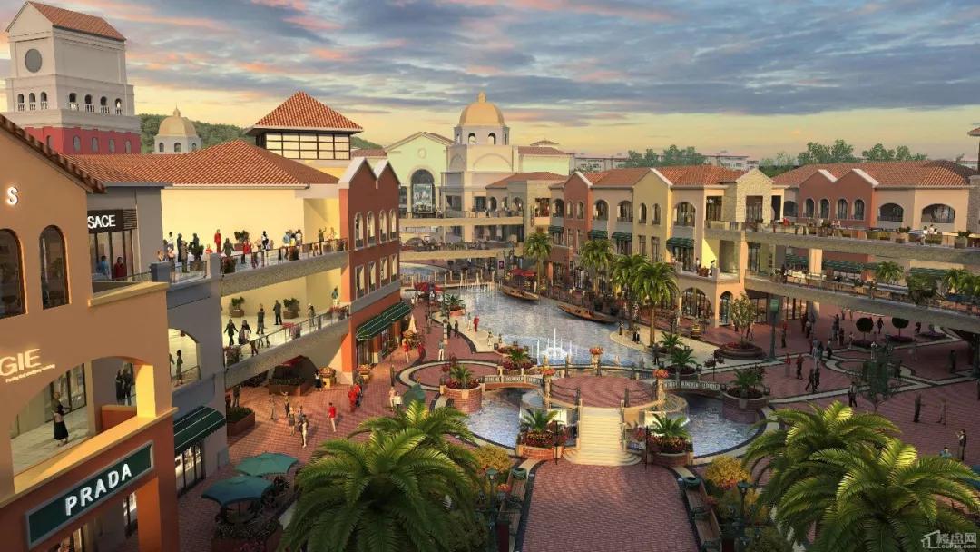 奥特莱斯即将开业七大公园环绕,奥特莱斯最新航拍