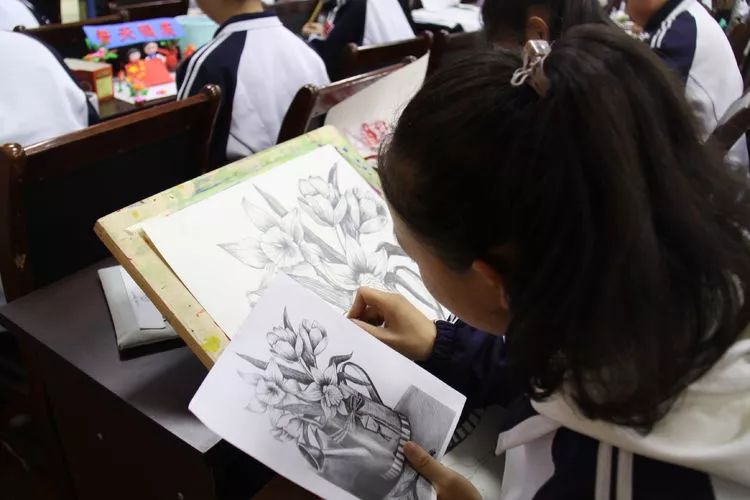 文明在我心中绘画五年级,德州五中校园文化节