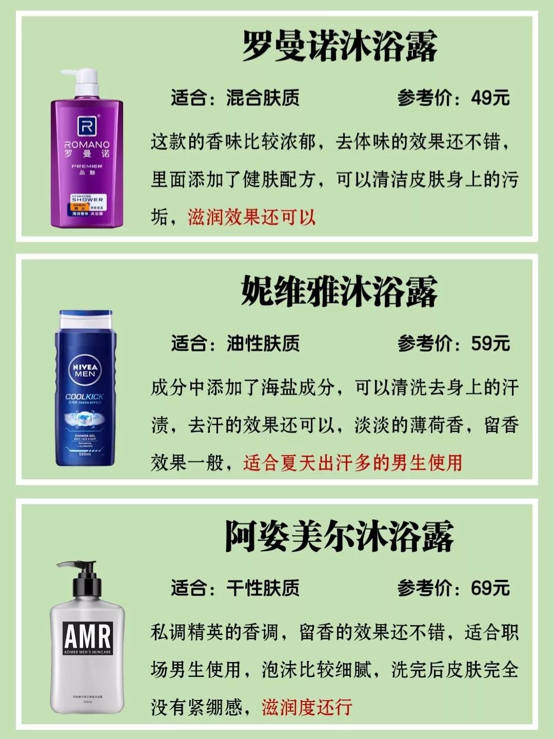 沐浴露男士推荐控油持久留香,油性皮肤沐浴露推荐男士不假滑