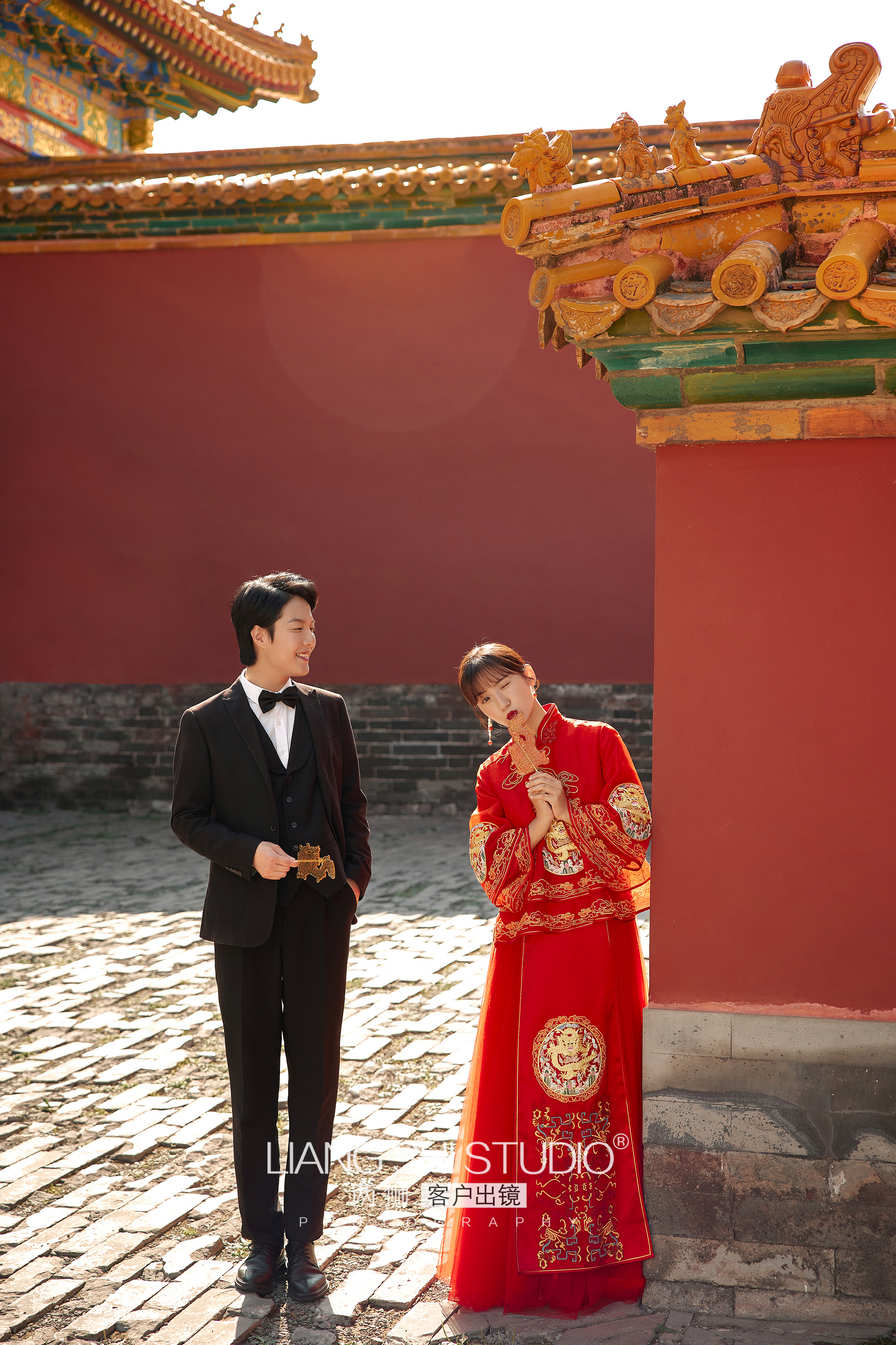 故宫中式婚纱照,故宫婚纱照拍摄大气磅礴