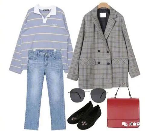 棕色格纹西服搭配裙子,亚麻格纹西服休闲服搭配