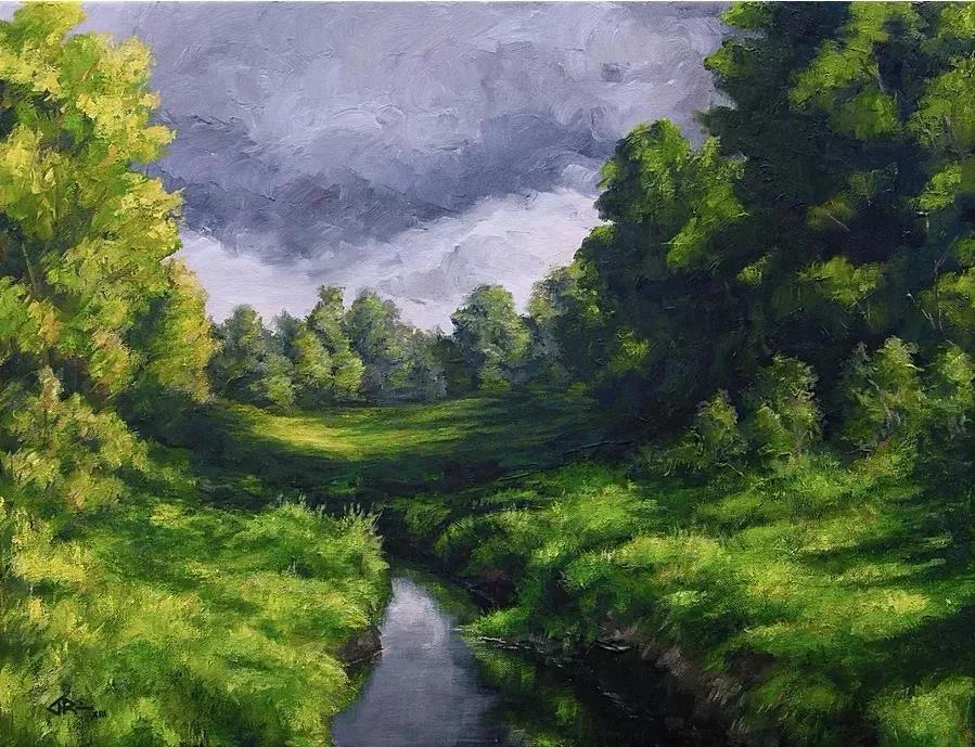 唯美壮丽的印象派风景油画,意境优美的古典风景油画欣赏