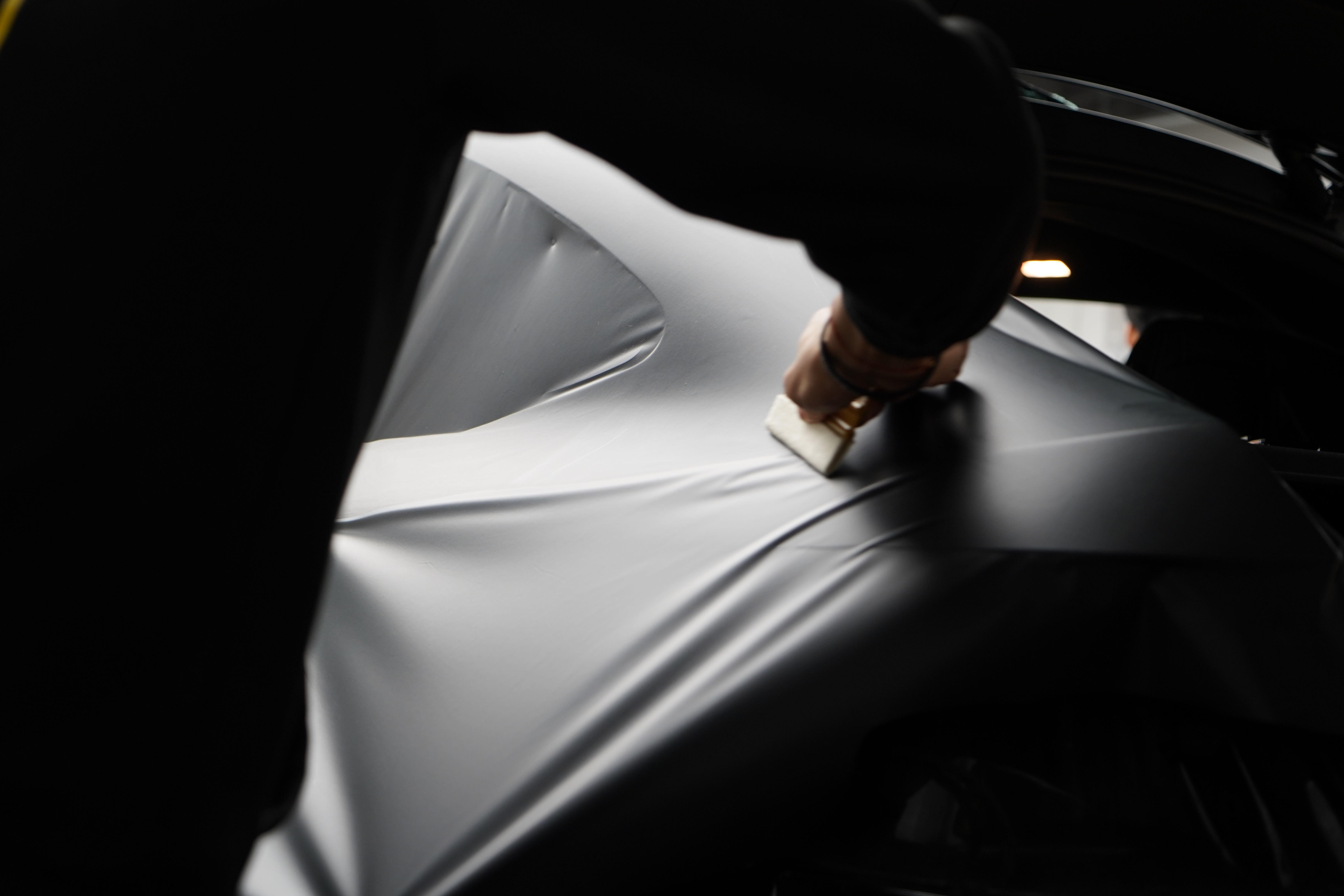 奔驰gle43改磨砂黑,18款奔驰gle43改装外观