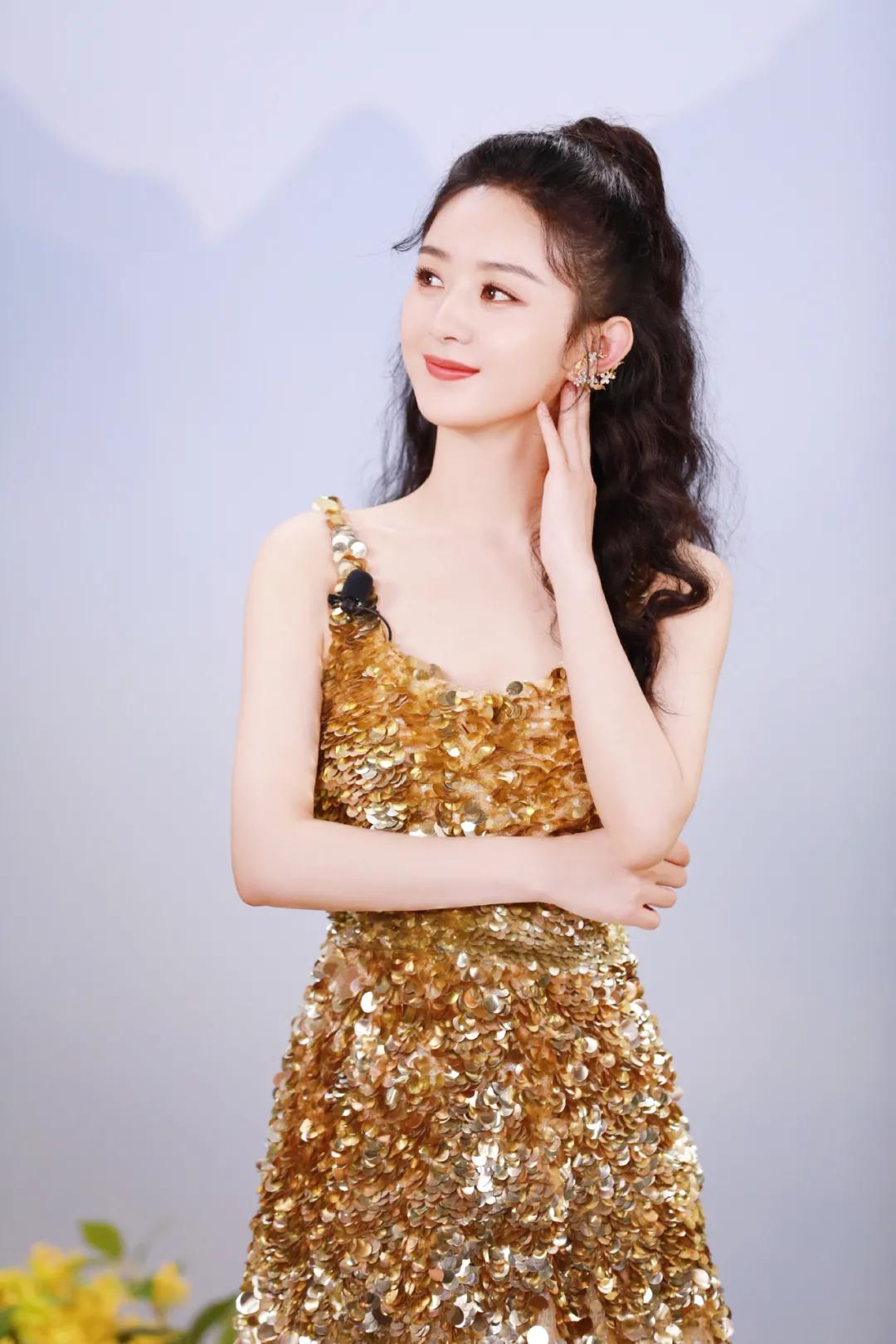 明星同款发型女赵露思披半头发,中长发细软赵露思发型