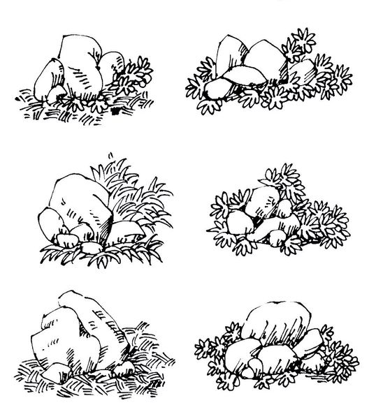 太行山速写风景临摹马克笔,风景速写临摹图片马克笔上色