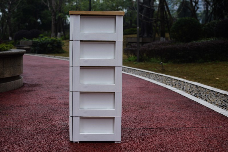 也雅可移动家用抽屉式收纳柜五层,五层渐变蓝加厚抽屉式收纳柜5层