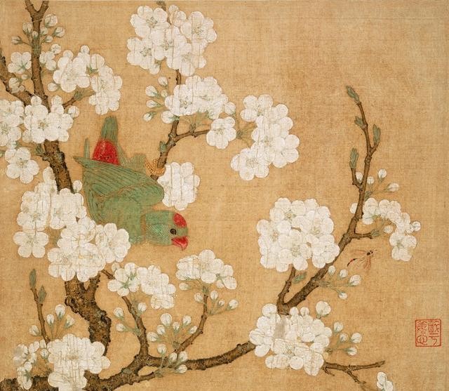 宋画花鸟虫鱼卷,宋画里的花鸟图片