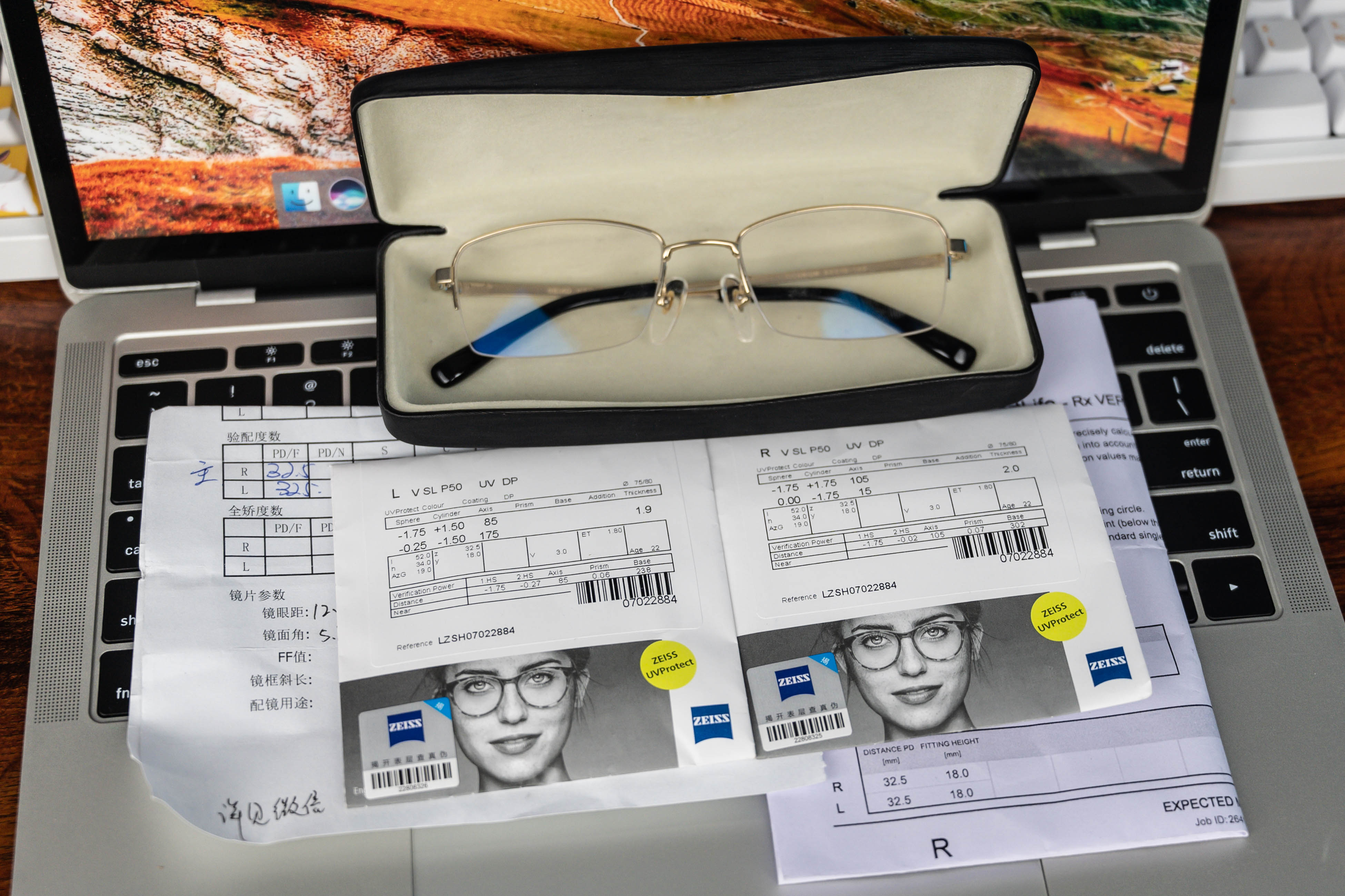 不近视蔡司蓝光眼镜,不反光蔡司镜片