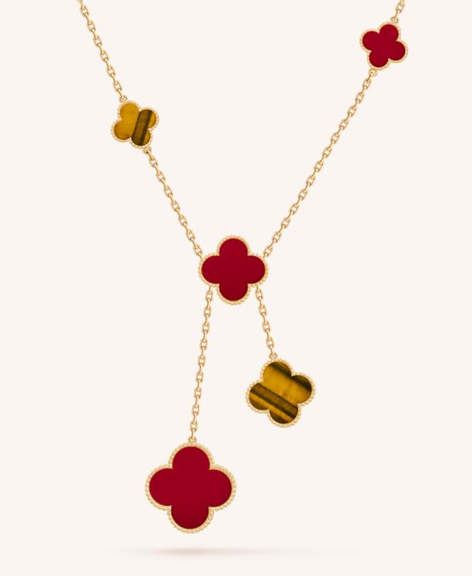 幸运之神四叶草,四叶草项链各种颜色寓意