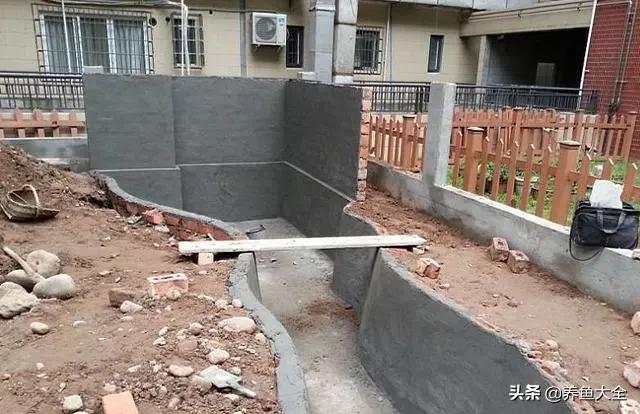 鱼池全部建造过程,鱼池建造大型全过程