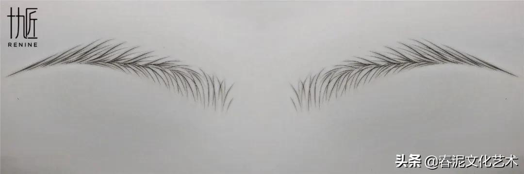 不同肤质纹绣操作视频,平眉画法教程纹绣