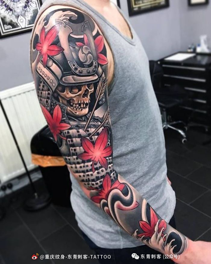日本鬼武士纹身,纹身日本鬼武士