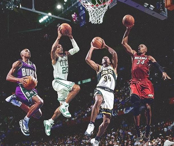 雷阿伦巅峰赛季数据,雷阿伦10年总决赛命中率