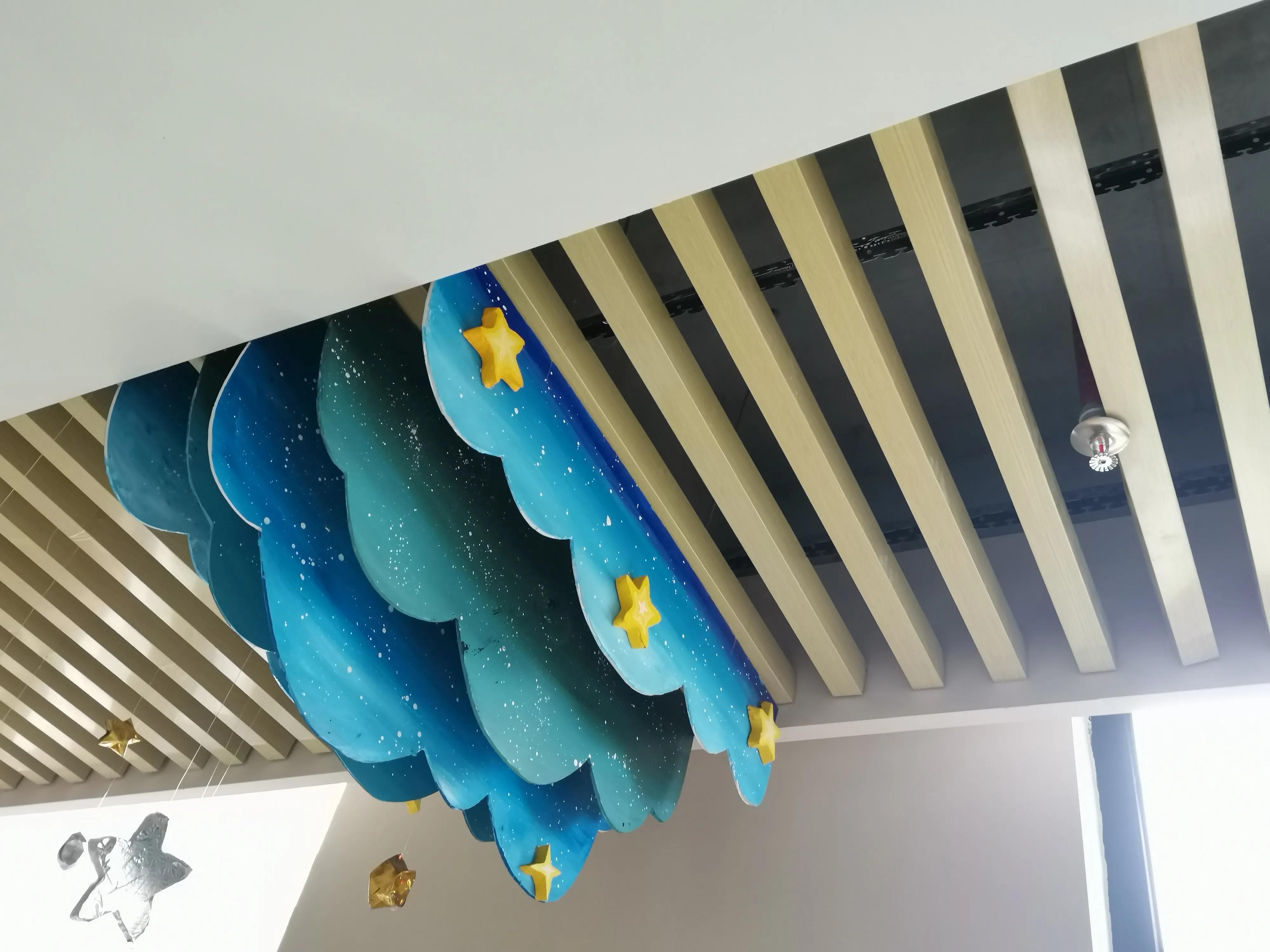 幼儿园吊饰星空如何制作,幼儿教室环创布置吊饰星空