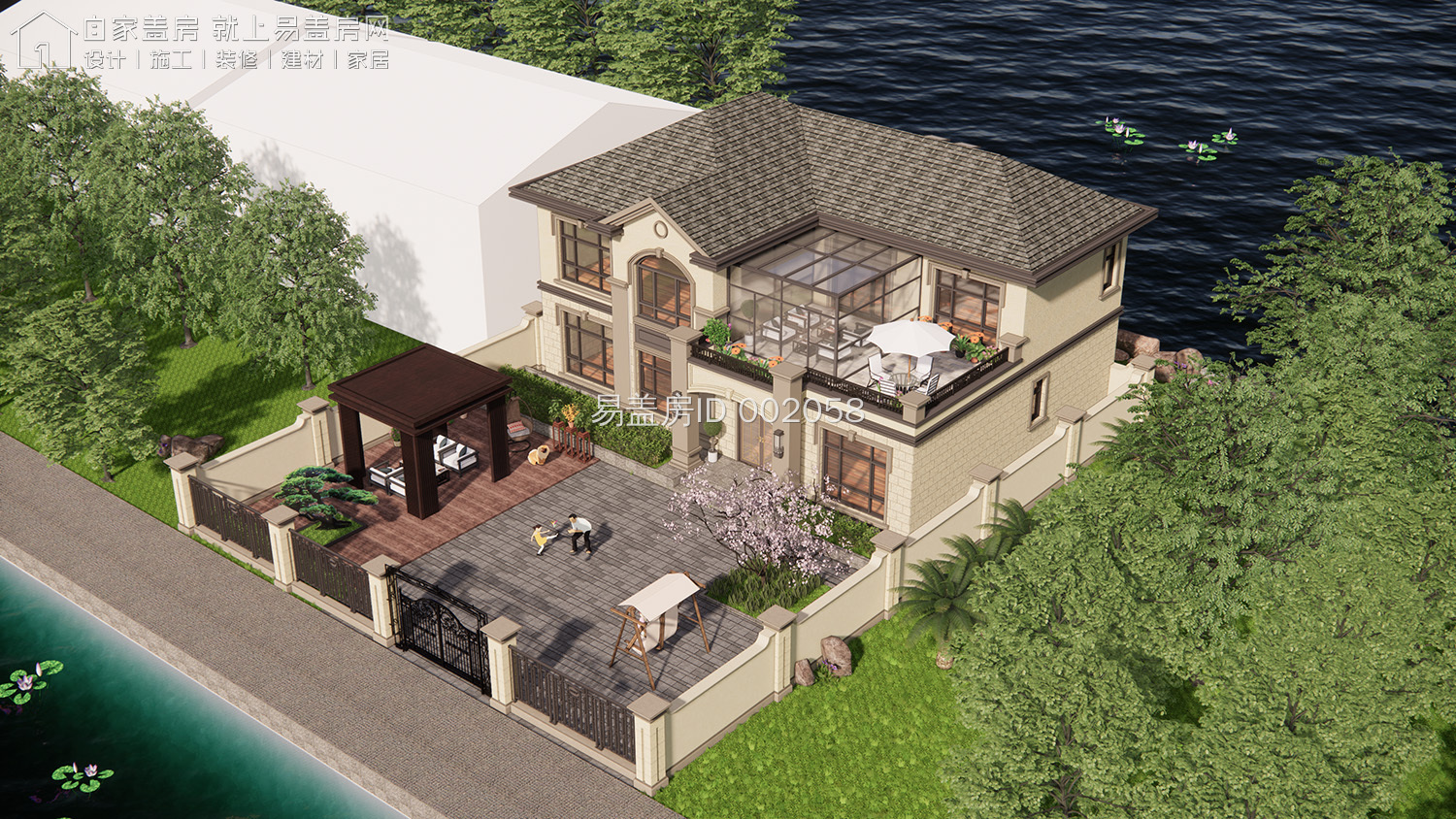 江苏南通法式独栋庄园别墅,南通顶级新中式别墅