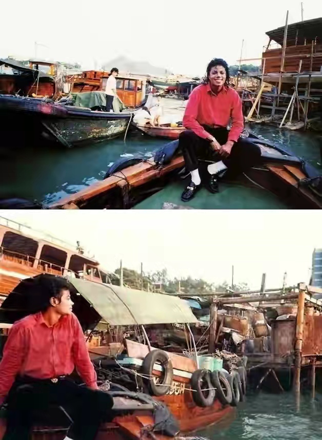 中山迈克尔杰克逊,迈克尔杰克逊跟中山老太太合影