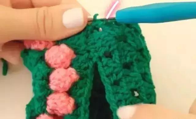 手钩玫瑰花手套教程,漂亮的手套钩法