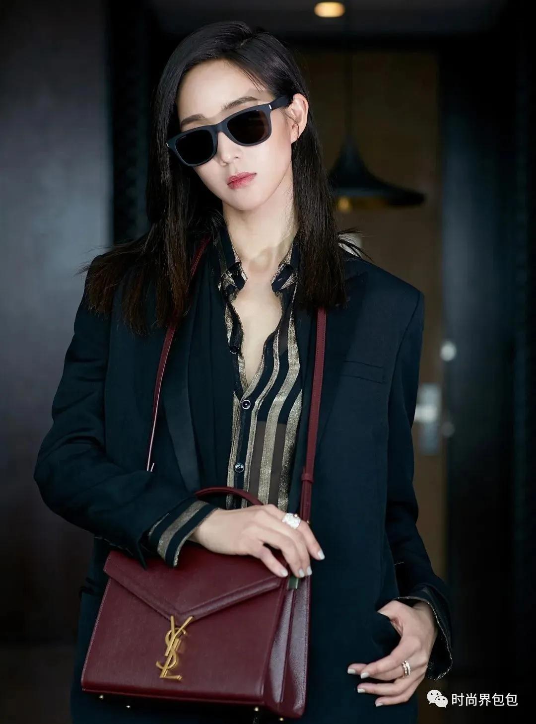 圣罗兰ysl鳄鱼压纹日落链条包,ysl圣罗兰鱼子酱玫红色链条包