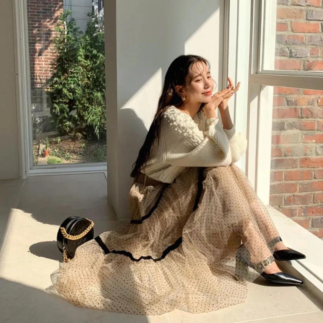 韩国小个子女人味穿搭秋冬,韩国158小个子穿搭博主