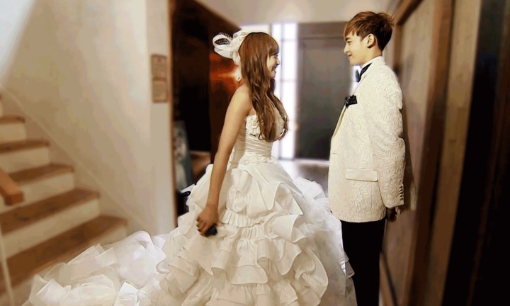 鬼怪婚纱照模板,鬼怪风格的婚纱照