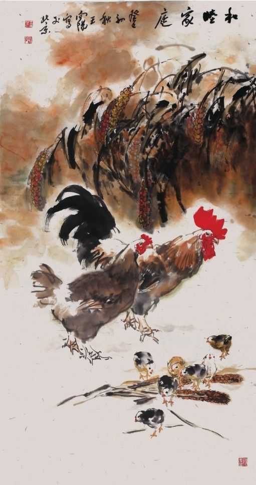 写意画鸡的正确方法,写意鸡的基本方法