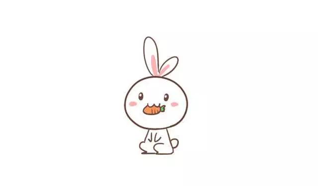 兔子趴在胡萝卜上的简笔画,儿童简笔画兔子和胡萝卜
