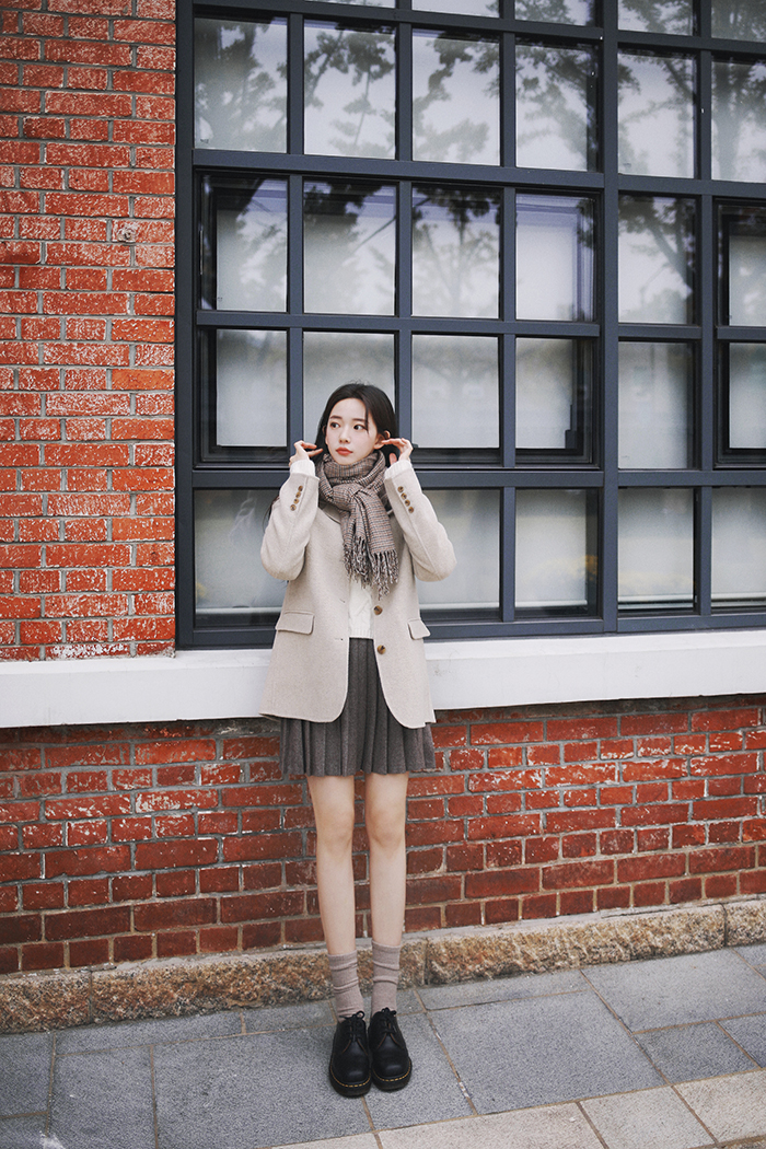 淑女风羊毛大衣,宽松慵懒羊绒毛衣女款配大衣