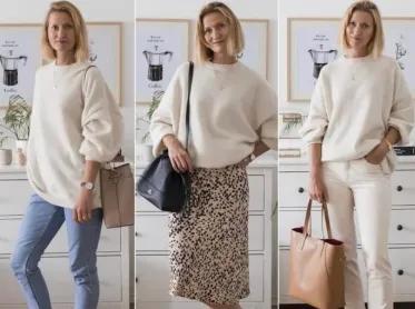 白色上衣怎么穿搭好看,白色毛毛衣服怎样穿搭