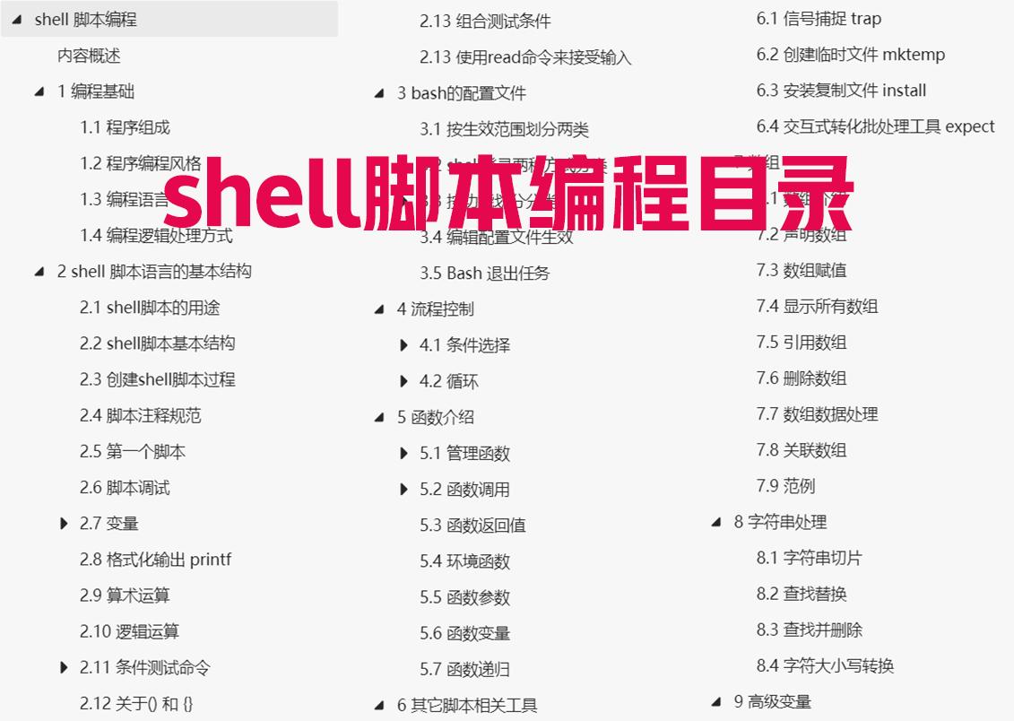 shell脚本编程题,shell脚本编程100例及详细解释