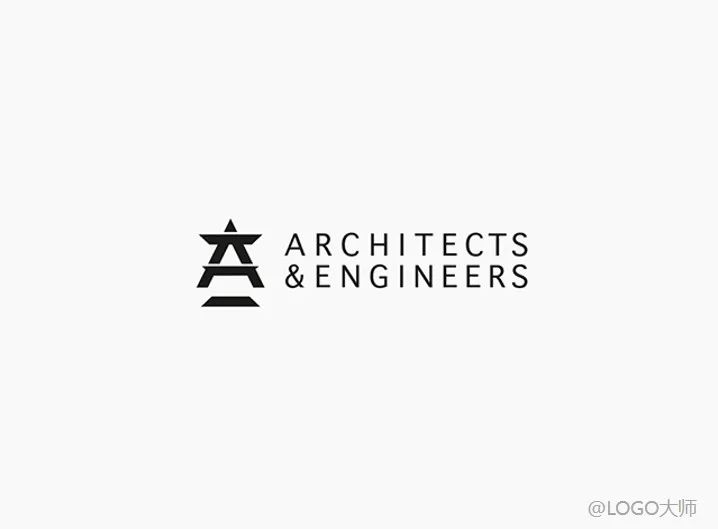 三角形元素logo,心形元素创意logo设计欣赏