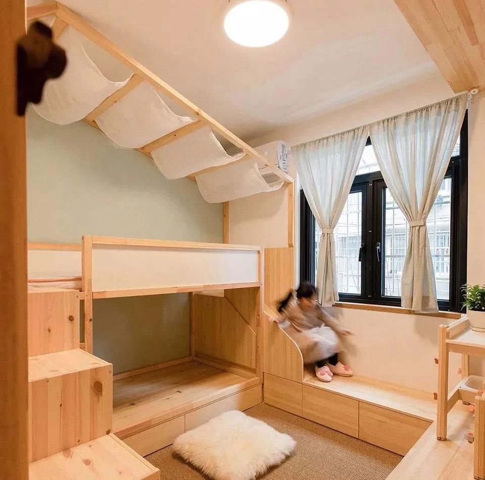 儿童房装修设计极简,高大上的儿童房装修布局