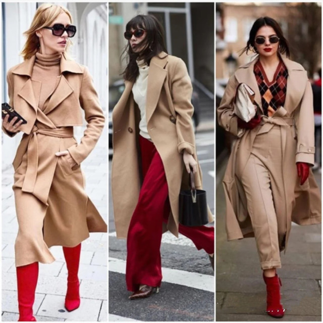 佛罗伦萨驼色搭配,浅驼色皮毛一体小香风怎么搭配