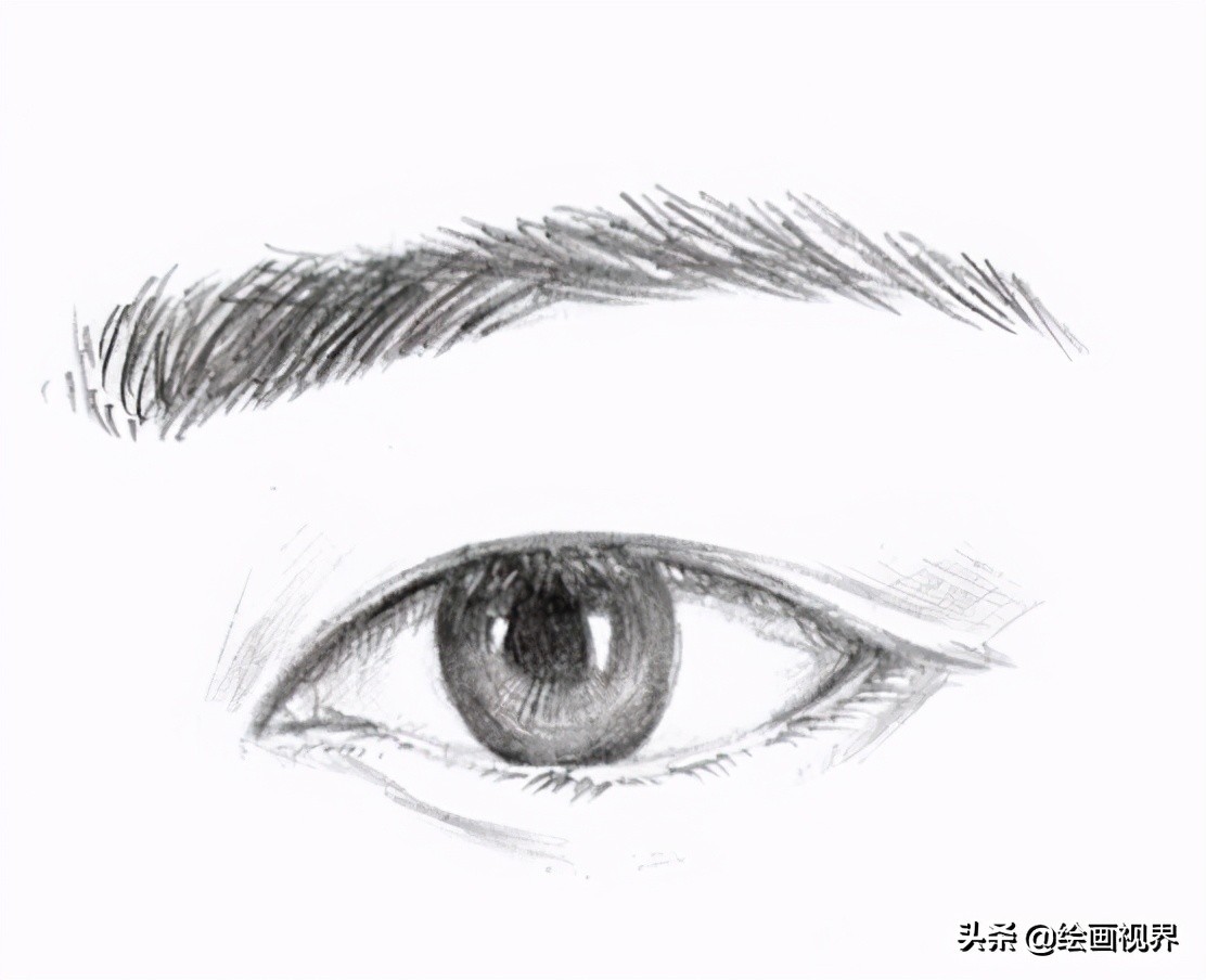 初学者画眼睛的步骤图简单,一步一步教你画眼睛初学者