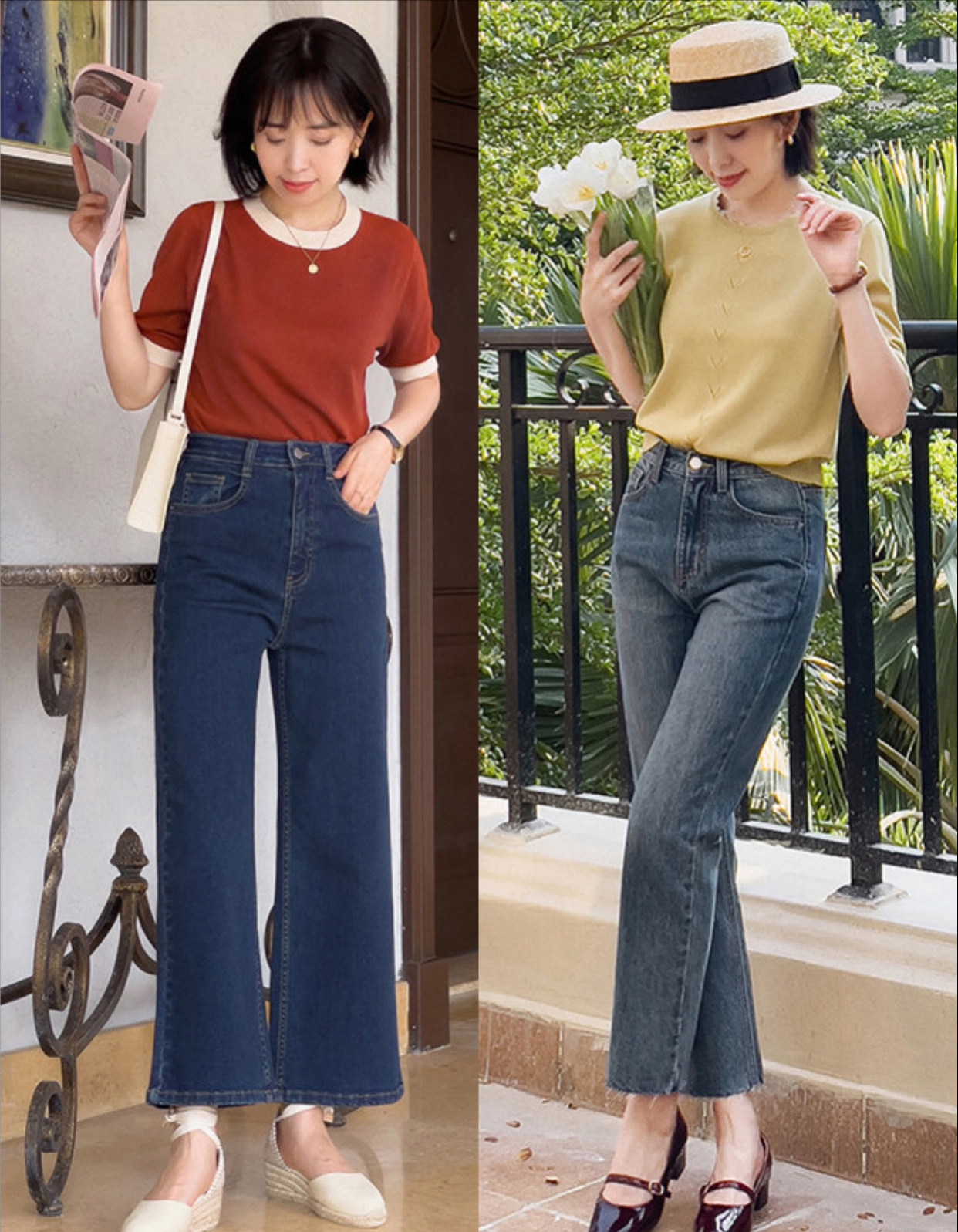 牛仔裤搭配风格夏天穿的,短牛仔裤怎么搭配才更好看夏季