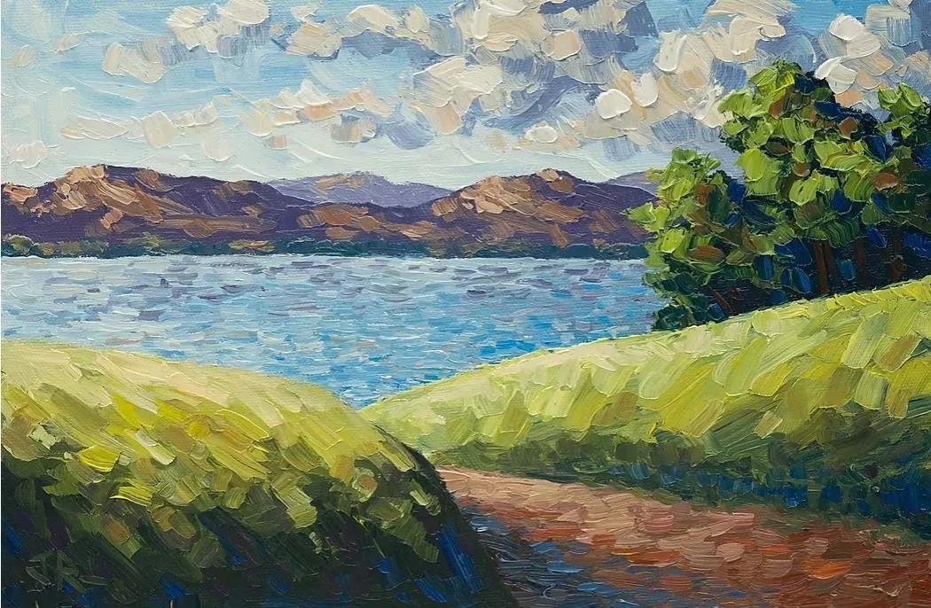 唯美壮丽的印象派风景油画,意境优美的古典风景油画欣赏