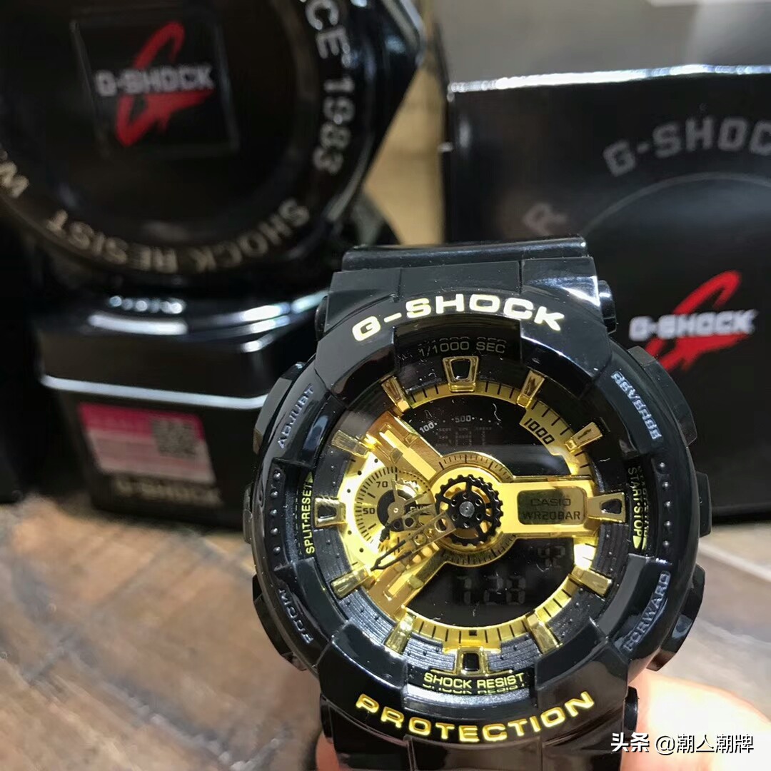 卡西欧gshock黑金按键防水,卡西欧g-shock黑金防水实测