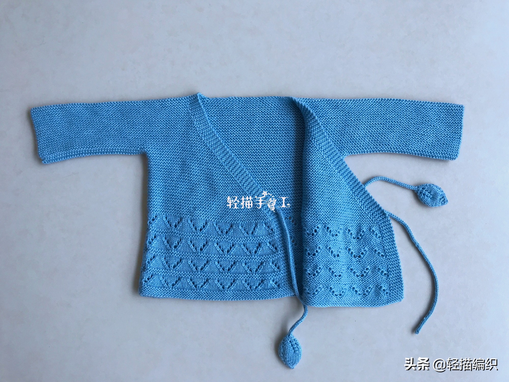 婴儿斜襟开衫针织教程,100种婴儿开衫花样新款