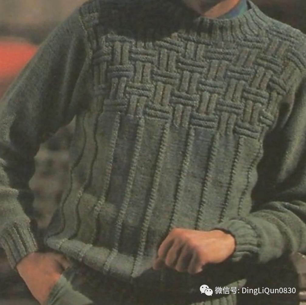 男式针织衫简单又好看的花样,编织教程男士高档中长开衫针织衫