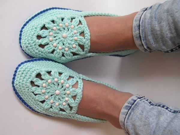 钩织毛线鞋编织图案大全,钩毛线鞋编织教程简单好看