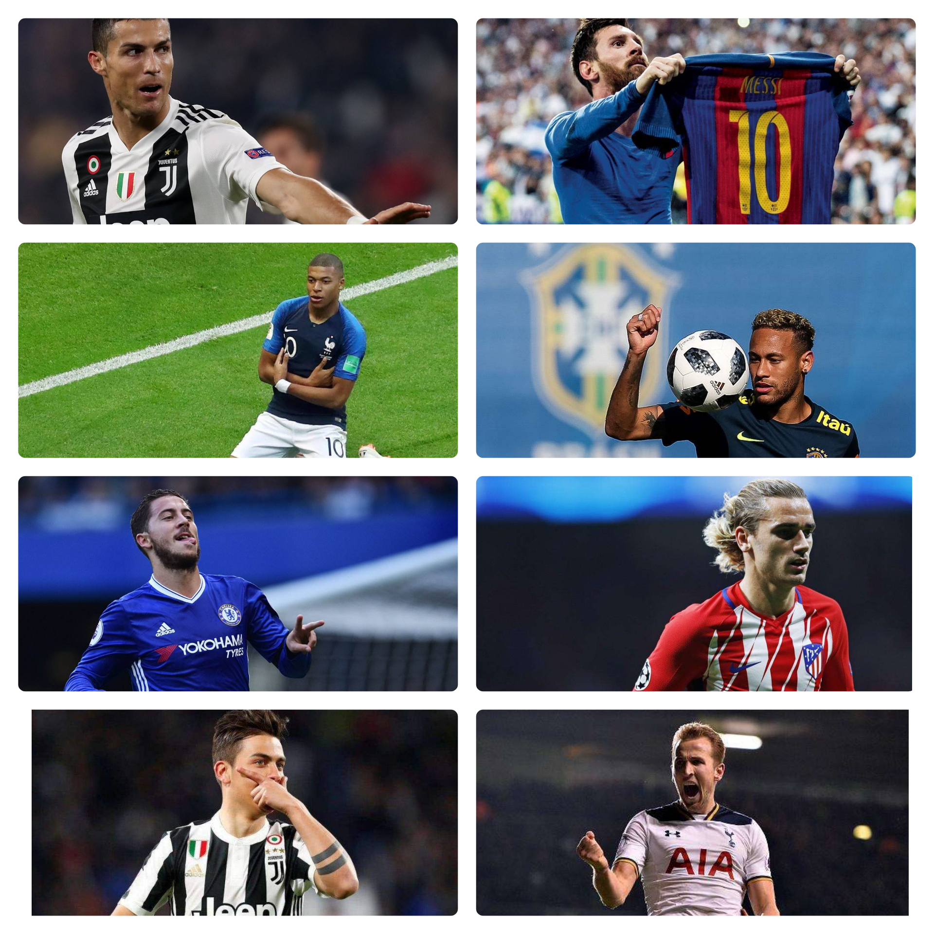 当今世界足坛最强十大球员,世界足坛史上二十大巨星排名