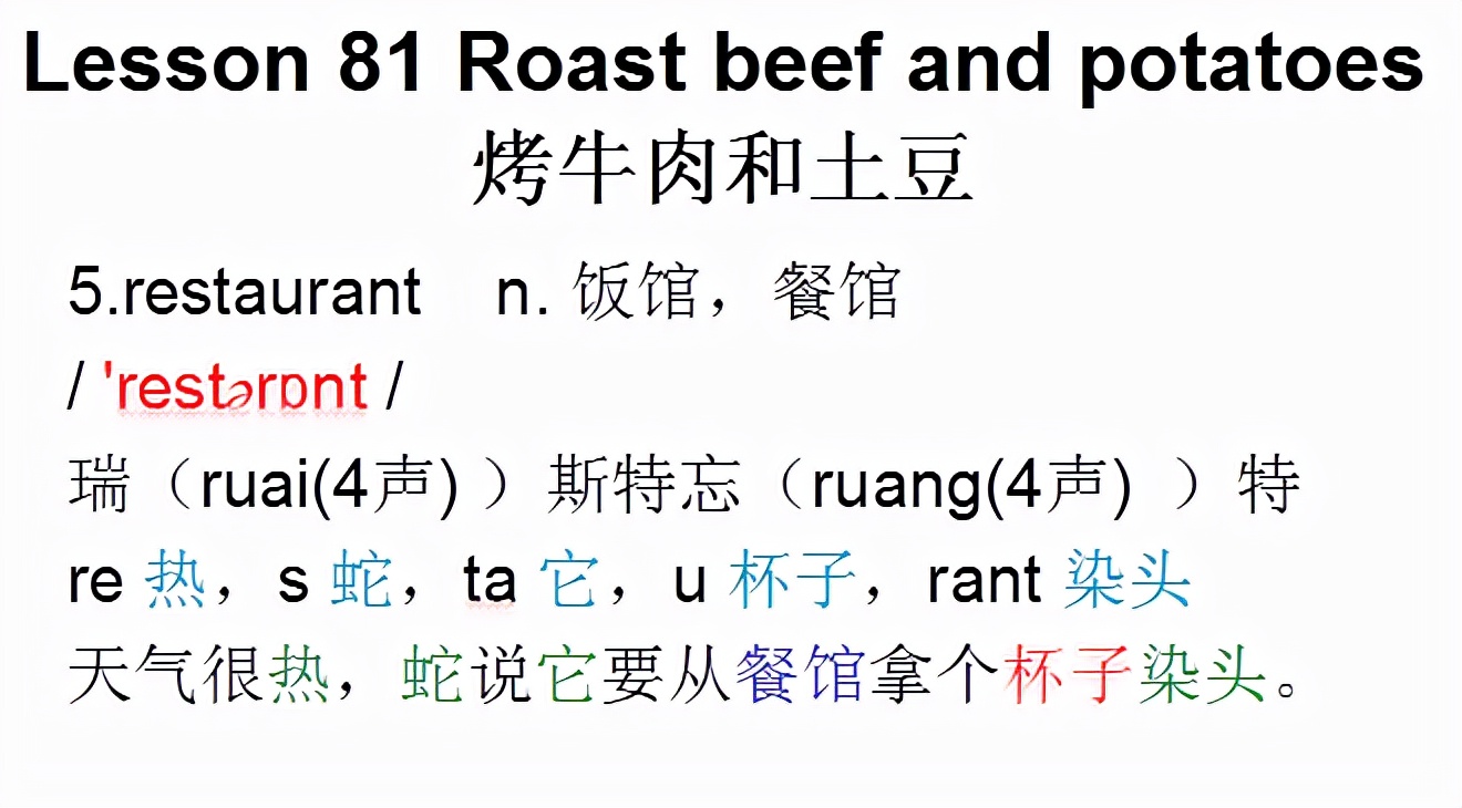 新概念英语第一册lesson10-20,新概念英语第一册语法详解lesson8