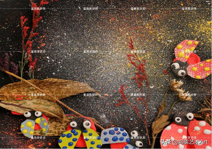 瓢虫历险记创意美术作品,七星瓢虫历险记教程