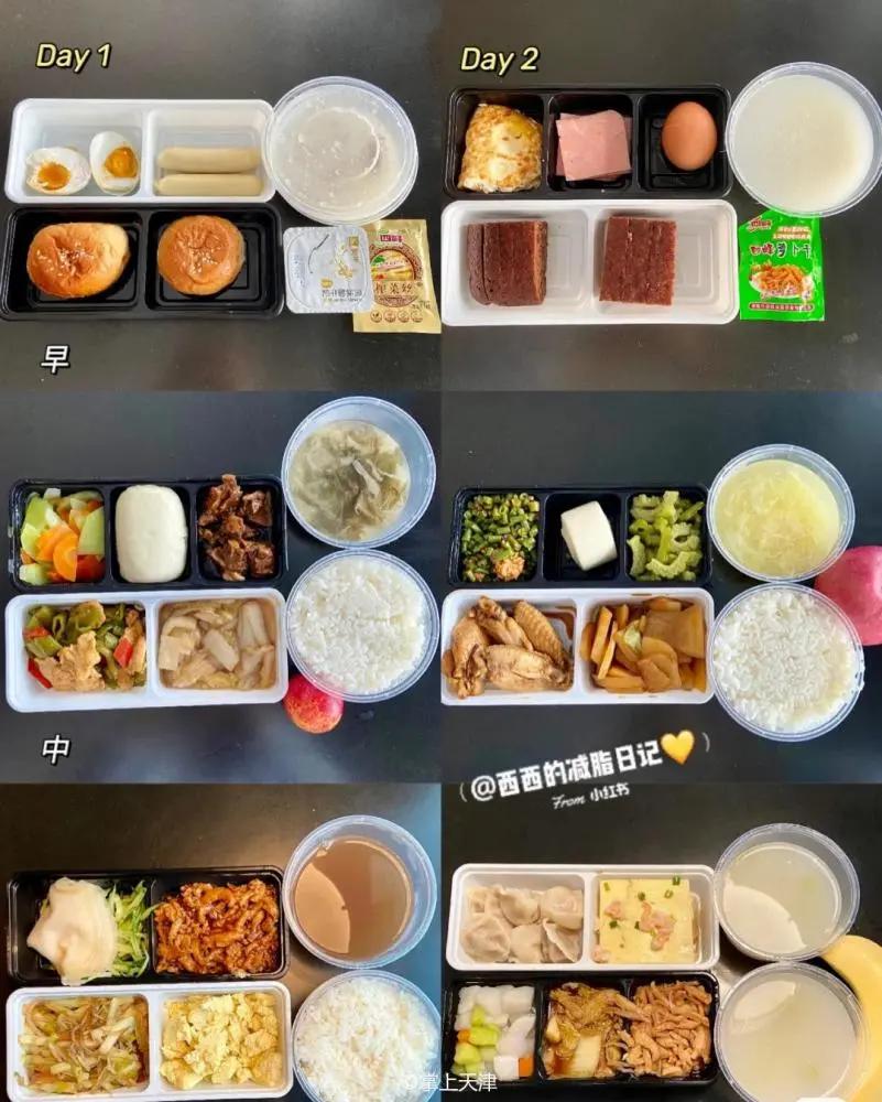 隔离餐胖5斤,天津隔离餐视频